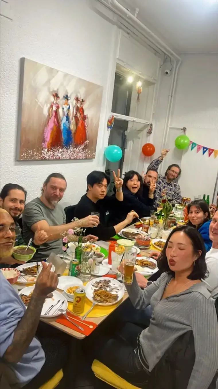 Mesa de grupo no Picanha Brasil